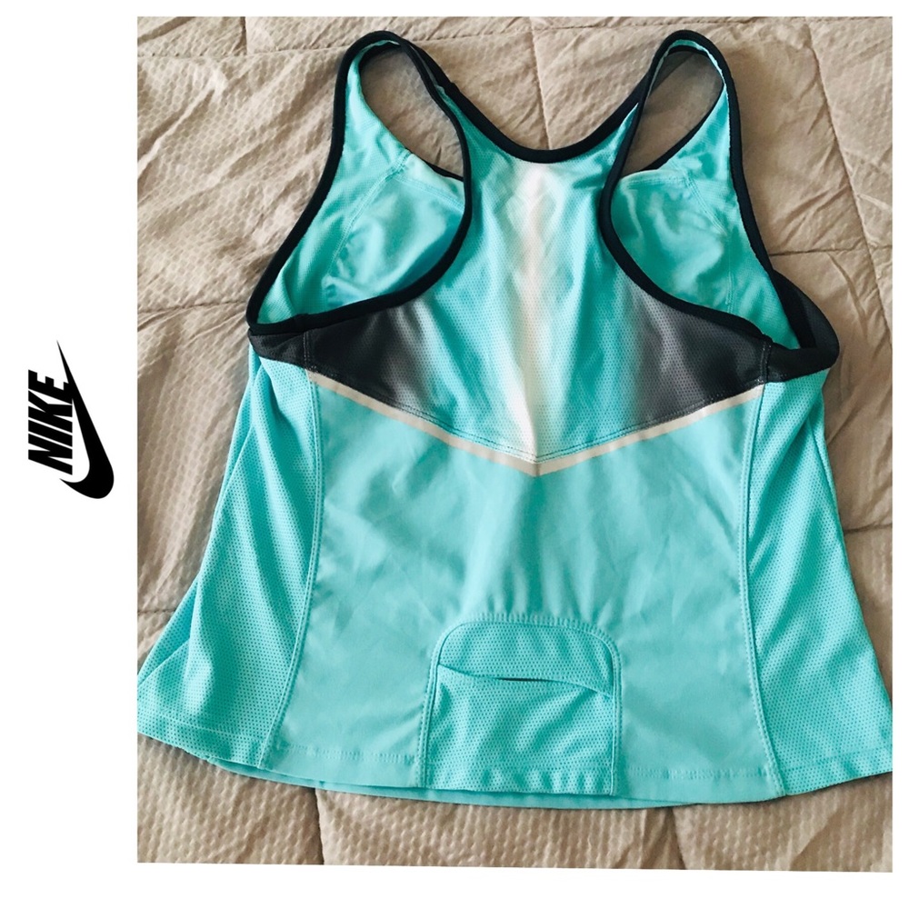 Nike Dri-FIT Training Blue Tank Bra Top Large - Picture 2 of 8